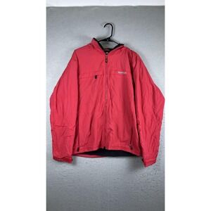 Ferrari Jacket Mens Medium Red Racing Formula 1 Hooded Full Zip Fleece Logo‎